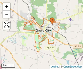 Area schools map